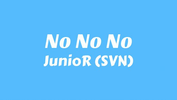 NO NO NO Lyrics - JunioR