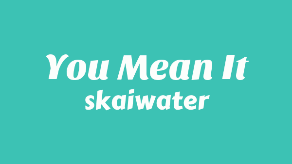 You Mean It Lyrics - Skaiwater